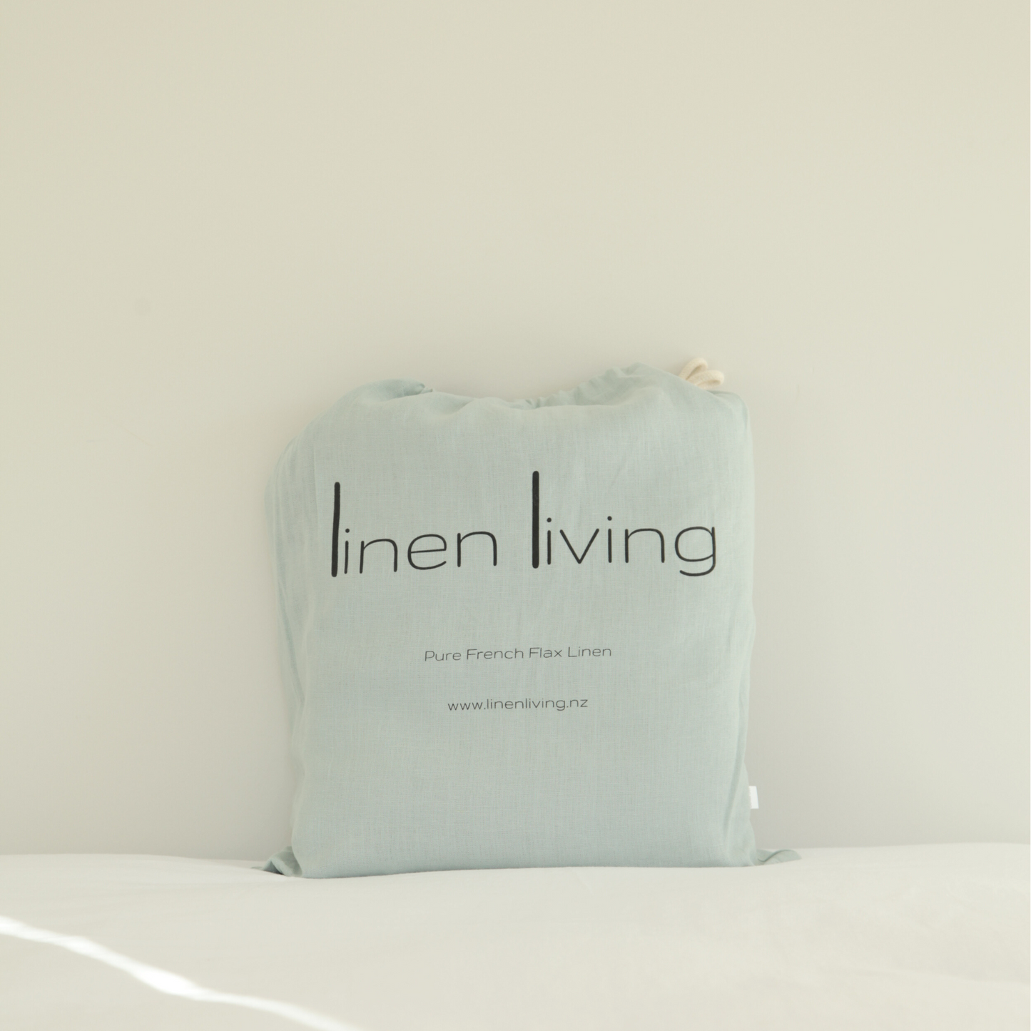 Pure Linen Duvet Cover Set - Ocean Mist