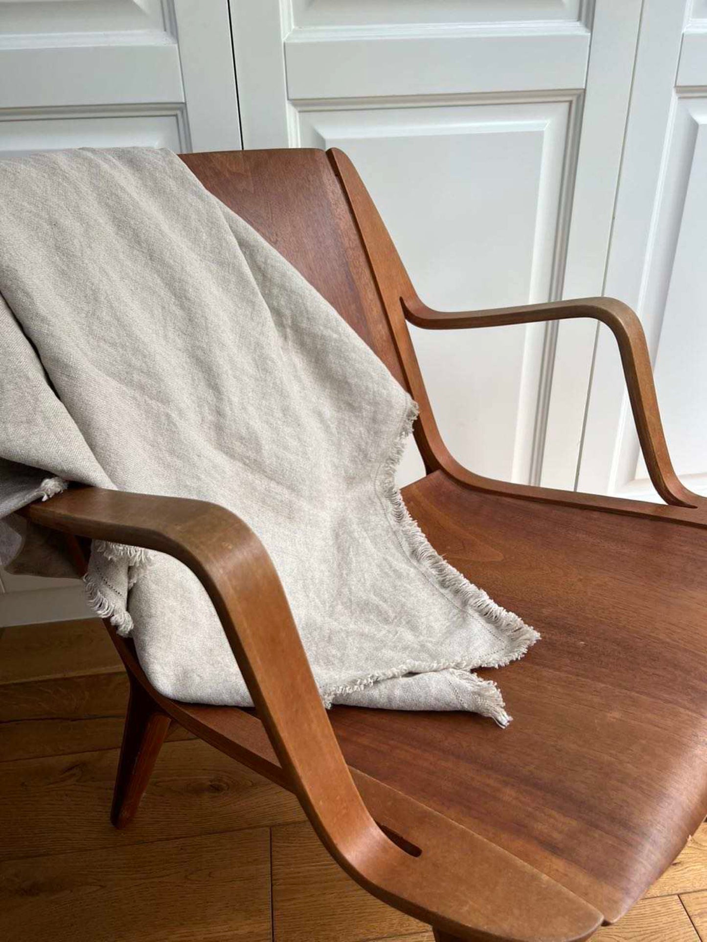 Pure Linen Heavy Throw Blanket