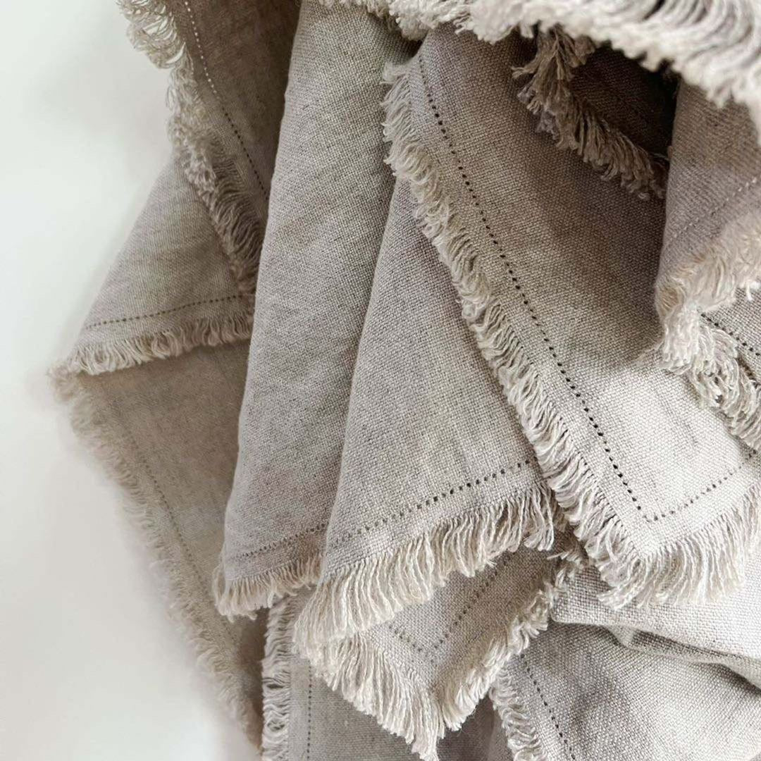 Pure Linen Heavy Throw Blanket