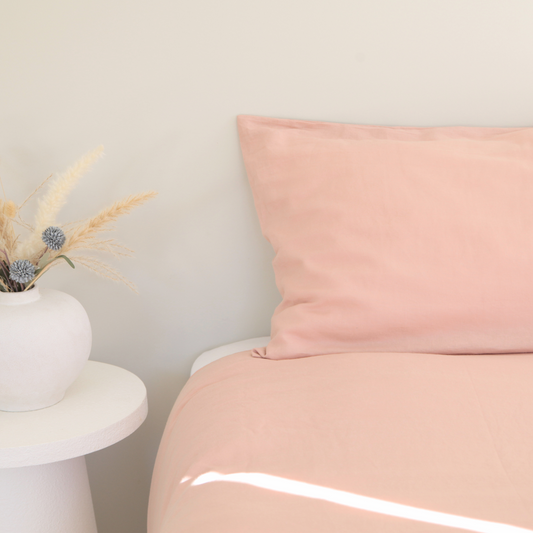 Pure Linen Sheet Set – Sunset